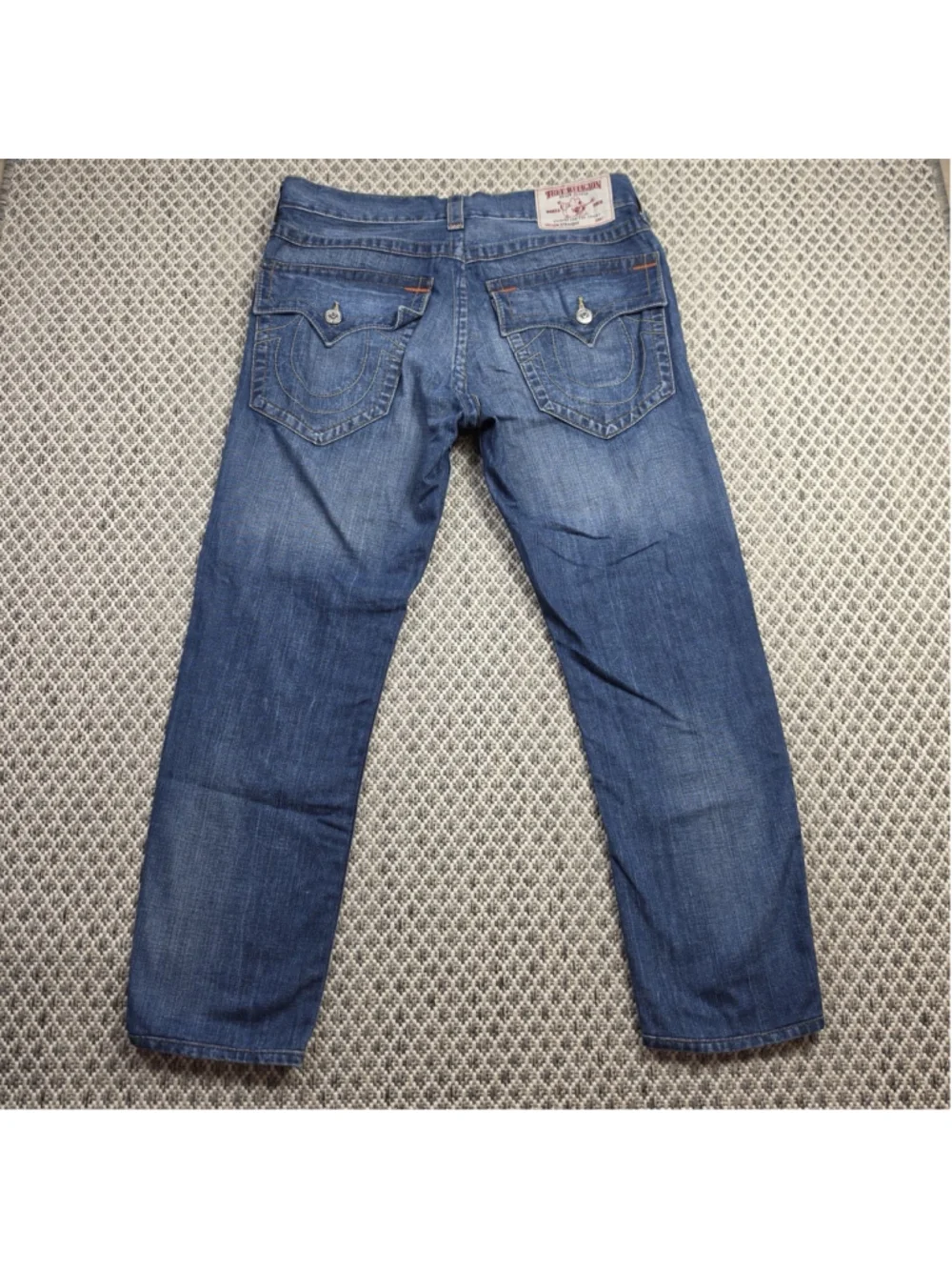 True Religion Ricky Straight Flap Pocket Jeans Men’s Medium Wash (Size 34)